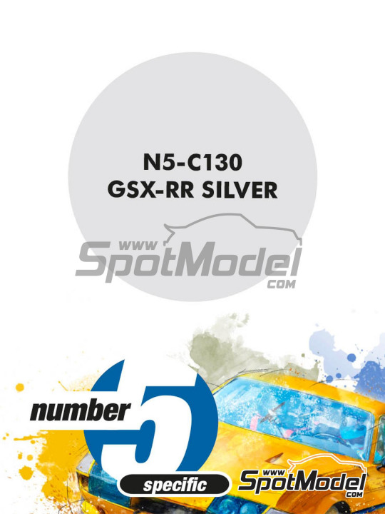 Boxart GSX-RR Silver  Number Five