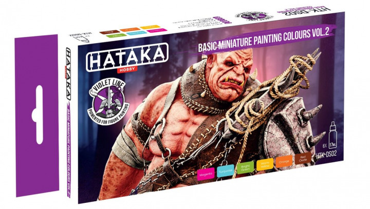 Boxart Basic Miniature Painting Colours Vol.2  Hataka Hobby Orange Line