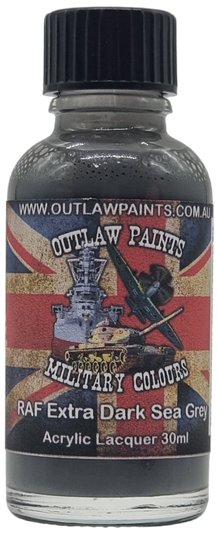 Boxart British Military Colour - RAF Extra Dark Sea Grey BS381C/640 OP078MIL Outlaw Paints