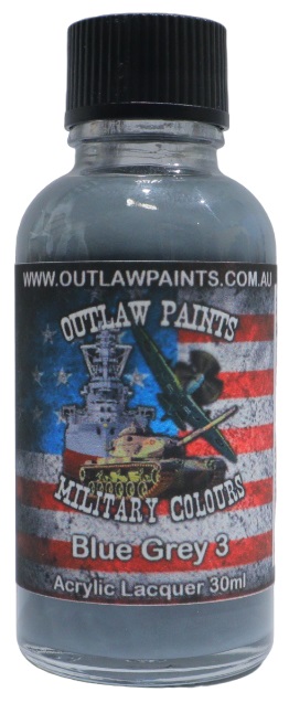 Boxart US Military Colour - Blue Grey 3 OP028MIL Outlaw Paints