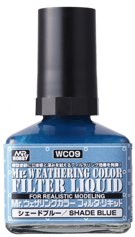 Boxart Mr. Weathering Color - Filter Liquid Shade Blue  Mr. Weathering Color