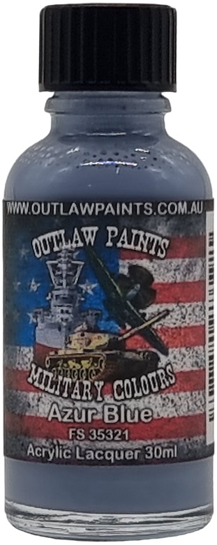 Boxart US Military Colour - Azur Blue FS35321 OP051MIL Outlaw Paints
