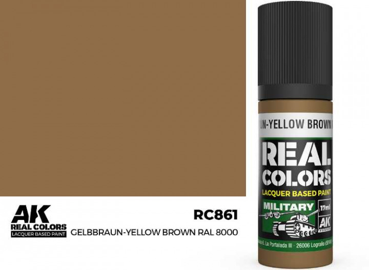 Boxart Gelbbraun-Yellow Brown RAL 8000  AK Real Colors