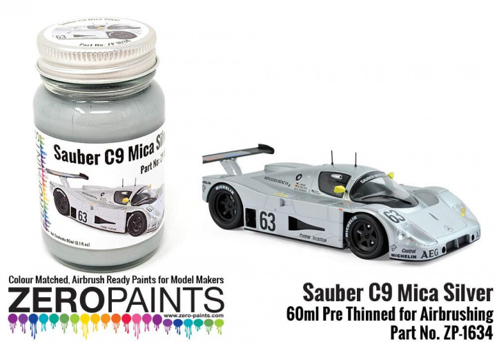 Boxart Silver Mica Paint Sauber C9 Le Mans 1989  Zero Paints