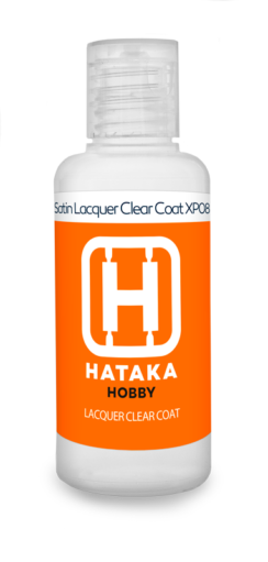 Boxart Satin Lacquer Clear Coat HTK-XP08 Hataka Hobby Orange Line