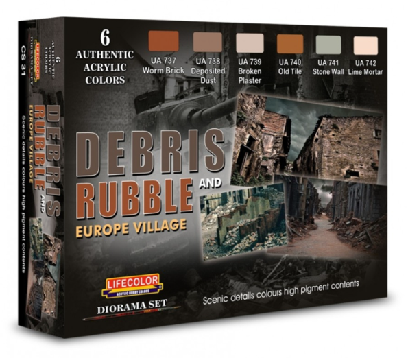 Boxart Debris and Rubble Europe Village  Lifecolor