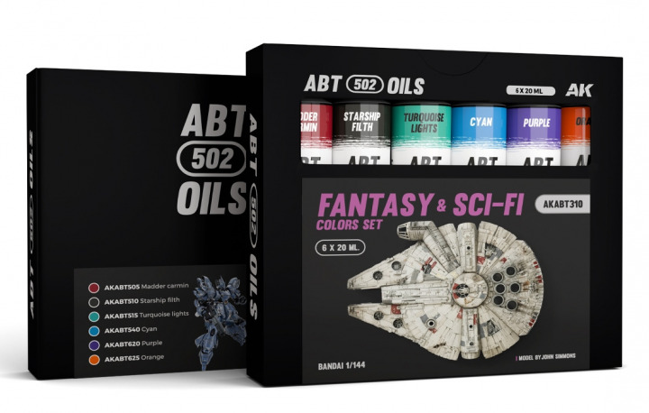 Boxart Fantasy & Sci-Fi Colors set  ABT 502 OILS