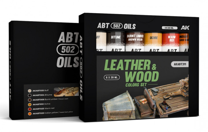 Boxart Leather & Wood Colors set  ABT 502 OILS