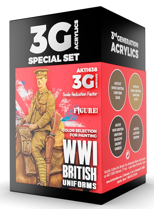 Boxart WWI British Uniform Colors  AK 3rd Generation - Figure