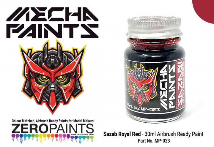 Boxart Sazabi Royal Red  Mecha Paints