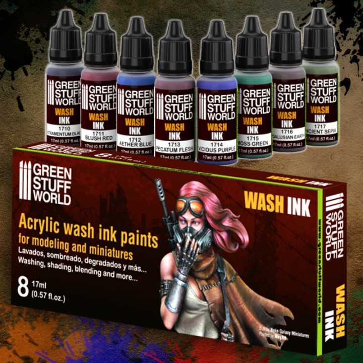 Boxart Wash Ink 8436554368495ES Green Stuff World