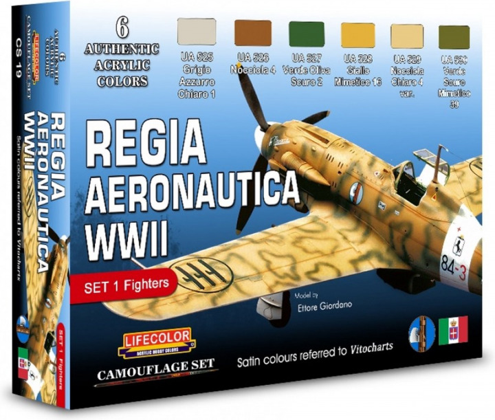 Boxart Regia Aeronautica WWII - Set 1 Fighters CS19 Lifecolor