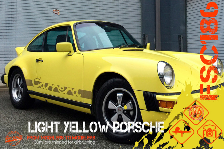 Boxart Light Yellow Porsche  Fire Scale Colors