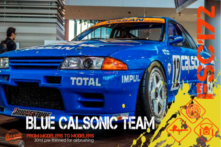 Boxart Calsonic Team Blue  Fire Scale Colors