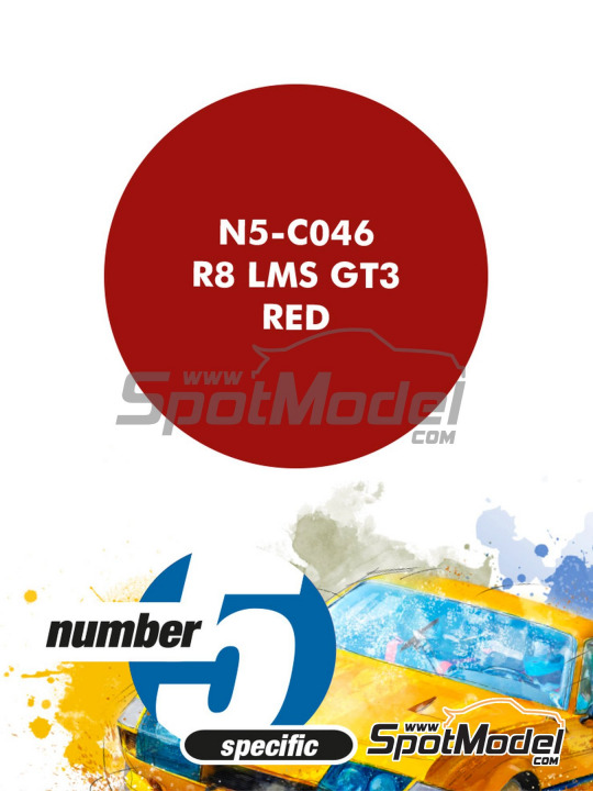 Boxart R8 LMS GT3 Red  Number Five