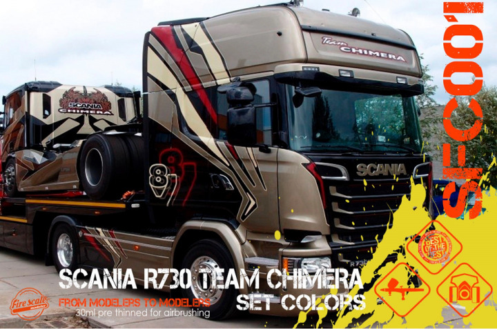 Boxart Scania R730 colors Set  Fire Scale Colors