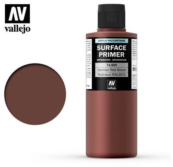 Boxart German Red Brown - Rotbraun RAL 8012 74.605 Vallejo Surface Primer