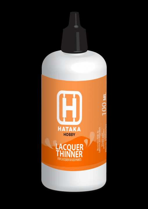 Boxart Lacquer Thinner HTK-XP03 Hataka Hobby Orange Line