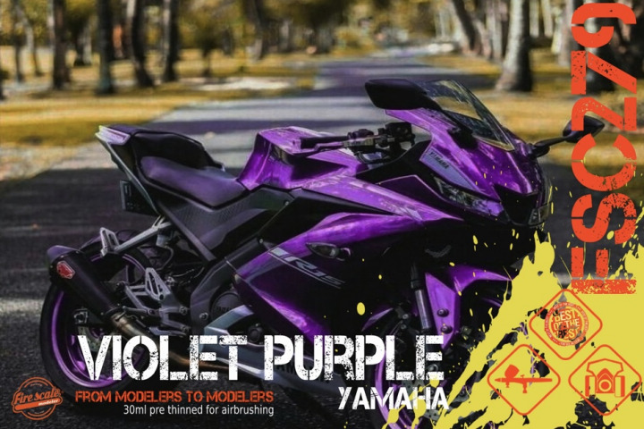 Boxart Violet Purple Yamaha  Fire Scale Colors